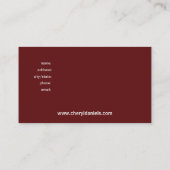 Carte de visite fait sur commande de concepteur de (Dos)