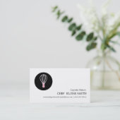 Carte de visite fait sur commande de cuisson (Debout devant)