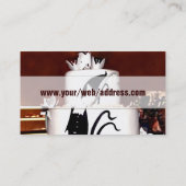 Carte de visite fait sur commande de gâteaux de (Dos)