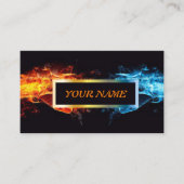 Carte de visite fait sur commande de glace du feu (Devant)