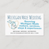 Carte de visite fait sur commande de mariage (Dos)