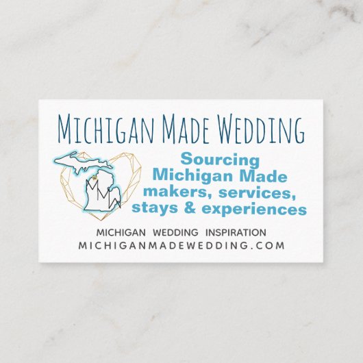 Carte de visite fait sur commande de mariage (Dos)