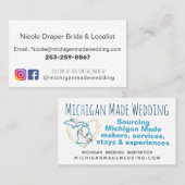 Carte de visite fait sur commande de mariage (Devant / Derrière)