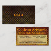 Carte de visite fait sur commande de monogramme (Devant / Derrière)