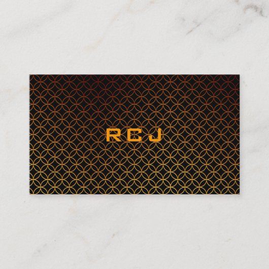 Carte de visite fait sur commande de monogramme (Devant)