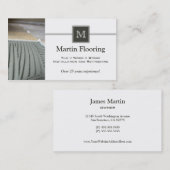 Carte de visite fait sur commande de monogramme de (Devant / Derrière)