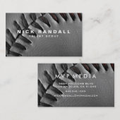 Carte de visite fait sur commande de noir de (Devant / Derrière)