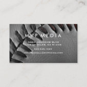 Carte de visite fait sur commande de noir de (Dos)