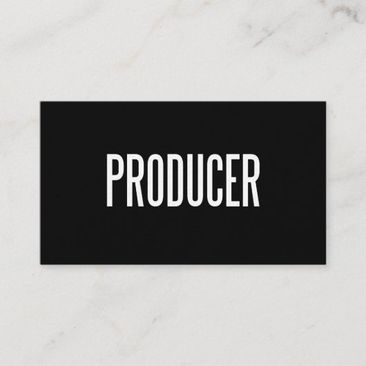 Carte de visite fait sur commande de producteur (Devant)