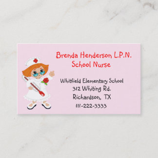 Carte de visite fait sur commande de rose