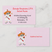 Carte de visite fait sur commande de rose (Devant / Derrière)