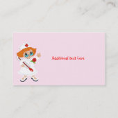 Carte de visite fait sur commande de rose (Dos)