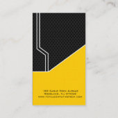 Carte de visite fait sur commande de technicien (Dos)