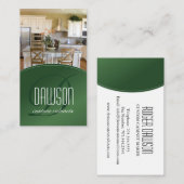 Carte de visite fait sur commande d'ébéniste (Devant / Derrière)