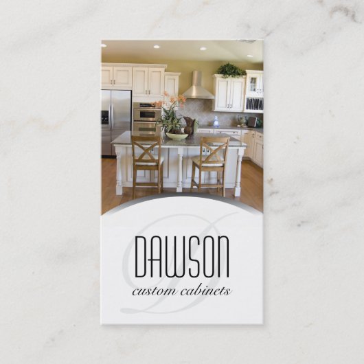 Carte de visite fait sur commande d'ébéniste (Devant)