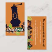 Carte de visite fait sur commande d'épice d'herbe (Devant / Derrière)