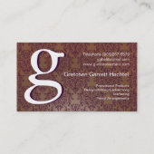 Carte de visite fait sur commande d'événements (Dos)