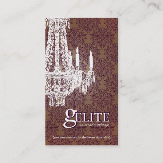 Carte de visite fait sur commande d'événements (Devant)