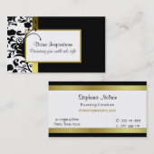 Carte de visite fait sur commande élégant (Devant / Derrière)