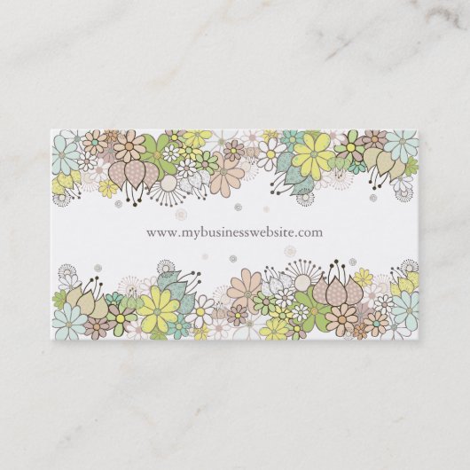 Carte de visite fait sur commande élégant de (Devant)