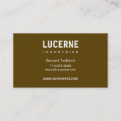 Carte de visite fait sur commande givré de (Dos)