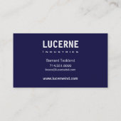 Carte de visite fait sur commande givré de (Dos)