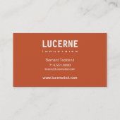 Carte de visite fait sur commande givré de (Dos)