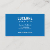 Carte de visite fait sur commande givré de (Dos)