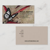 Carte de visite fait sur commande grunge de (Devant / Derrière)