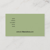 Carte de visite fait sur commande grunge de (Dos)