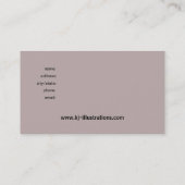 Carte de visite fait sur commande grunge de (Dos)