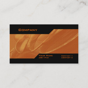 Carte de visite fait sur commande orange