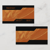 Carte de visite fait sur commande orange (Devant / Derrière)