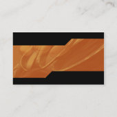 Carte de visite fait sur commande orange (Dos)