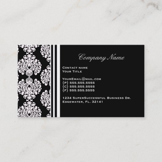 Carte de visite fait sur commande personnel (Devant)