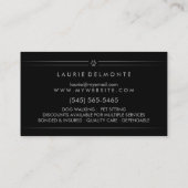 Carte de visite fait sur commande rouge et noir de (Dos)