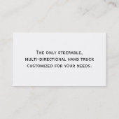 Carte de visite fait sur commande TÉMOIN (Dos)