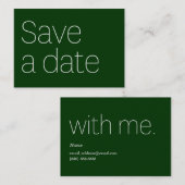 CARTE DE VISITE FAITES GAGNER UNE DATE AVEC MOI (Devant / Derrière)