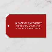 Carte De Visite Faites-le vous-même aide (Dos)