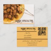 Carte de visite Falafel Arabic (Devant / Derrière)