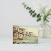 Carte De Visite Falaises blanches de Dover, Angleterre arbre généa (Debout devant)