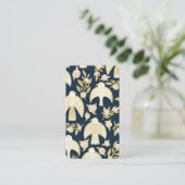 Carte De Visite Falcons et Roses Elégant Illustrant Marine (Debout devant)