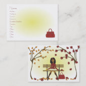 Carte De Visite Fall Fahion News (Devant / Derrière)