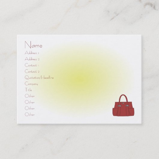 Carte De Visite Fall Fahion News (Devant)