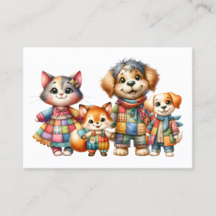 CARTE DE VISITE FAMILLE CONTACTEZ L'INFORMATION, VOUS LA DÉNOMMEZ