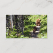 Carte De Visite Famille d'ours Brown (Dos)