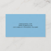 Carte De Visite Famille professionnelle, Mariage, Conseil jeunesse (Dos)