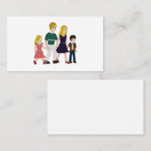Carte De Visite Famille ridiculement heureuse (Devant / Derrière)