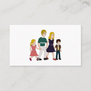 Carte De Visite Famille ridiculement heureuse