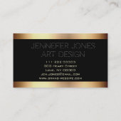 Carte De Visite Fancy Bright Golden Light Moderne Design Art (Dos)
